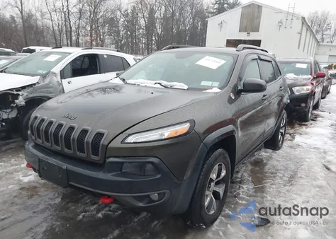 2014 Jeep Cherokee Trailhawk z USA, uszkodzony, nr VIN 1C4PJMBB3EW200490